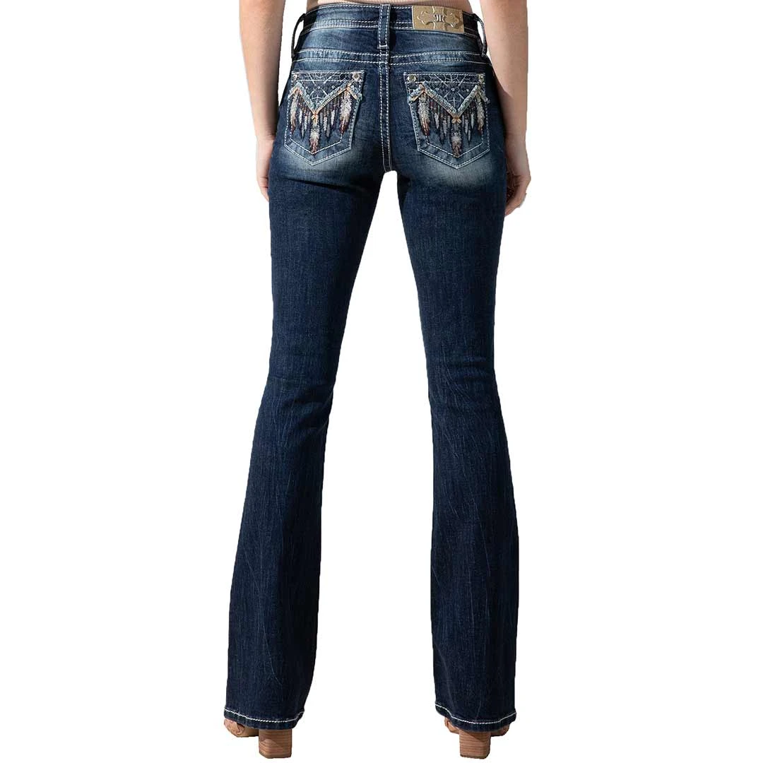 Miss Me Women's Aztec Glitz Bootcut Jeans