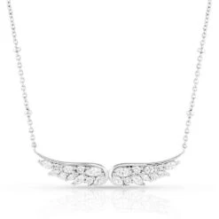 Montana Silversmiths Guardian Wings Crystal Necklace
