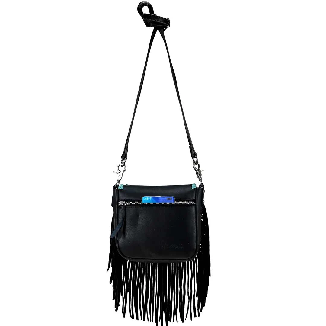 Montana West 100% Real Leather Tooled Crossbody - Image 3