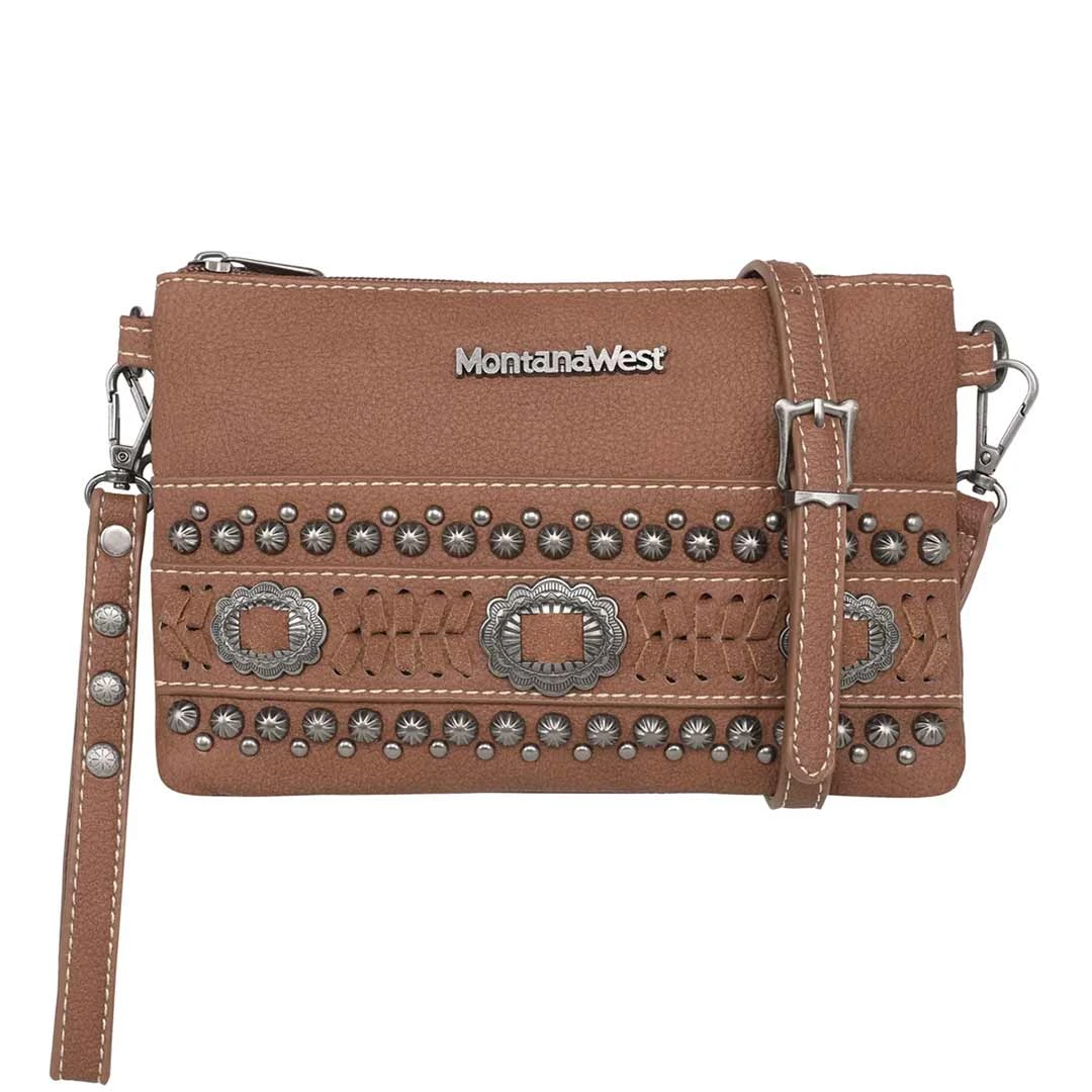 Montana West Concho Crossbody/Wristlet
