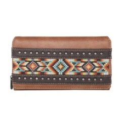 Montana West Women's Embroidered Aztec Wallet