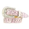 Nocona Belt Company Girls' Rhinestone Horseshoe Belt