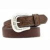 Nocona Men's Tooled Distressed Leather Belt