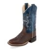 Old West Boys' Square Toe Cowboy Boots