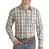 Panhandle Select Men's Relaxed Fit Plaid Snap Shirt