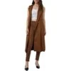 En/Kay Women's Faux Suede Duster Vest