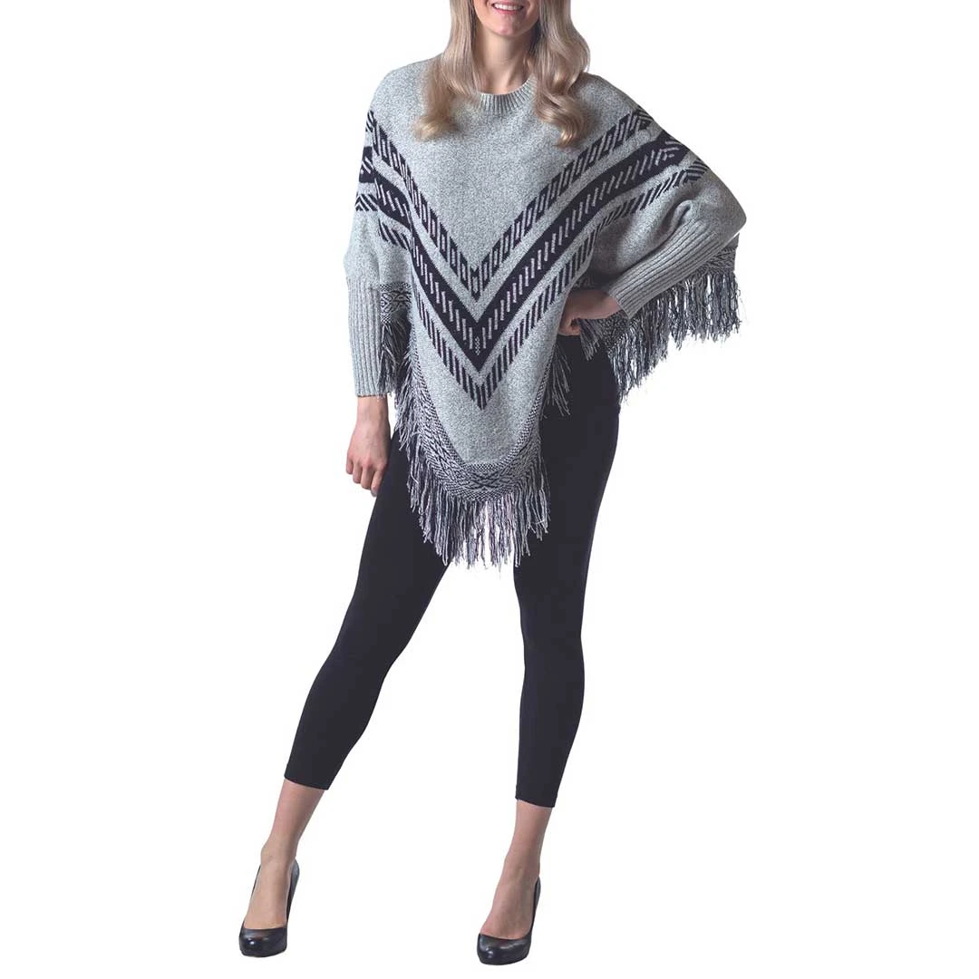 Papa Fashions Women's Kendra Poncho Sweater - Image 2