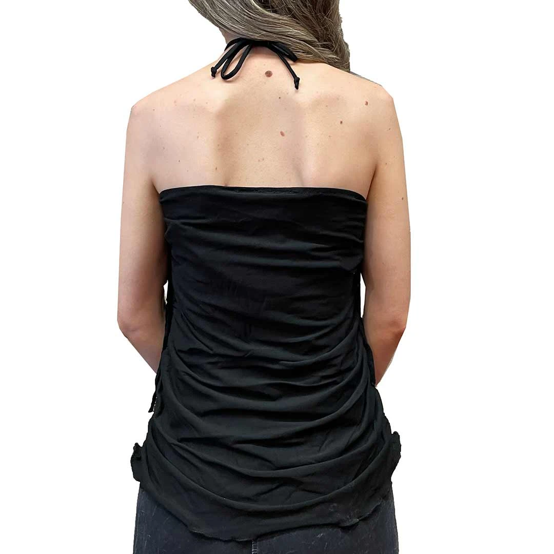 Pat Dahnke Women's Fringe Halter Tube Top - Image 2