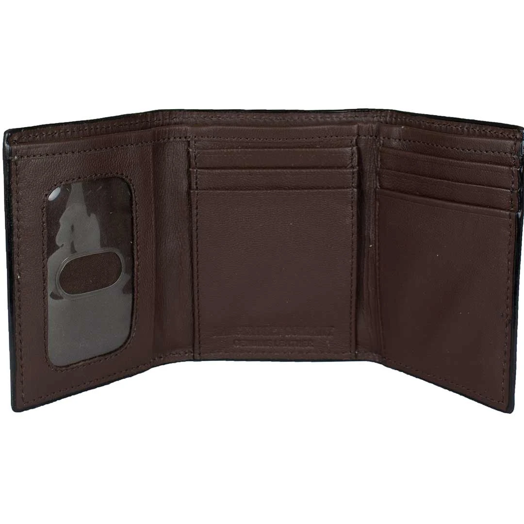 Ranger Belt Co. Men's Basket Weave Aztec Trifold Wallet - Image 2