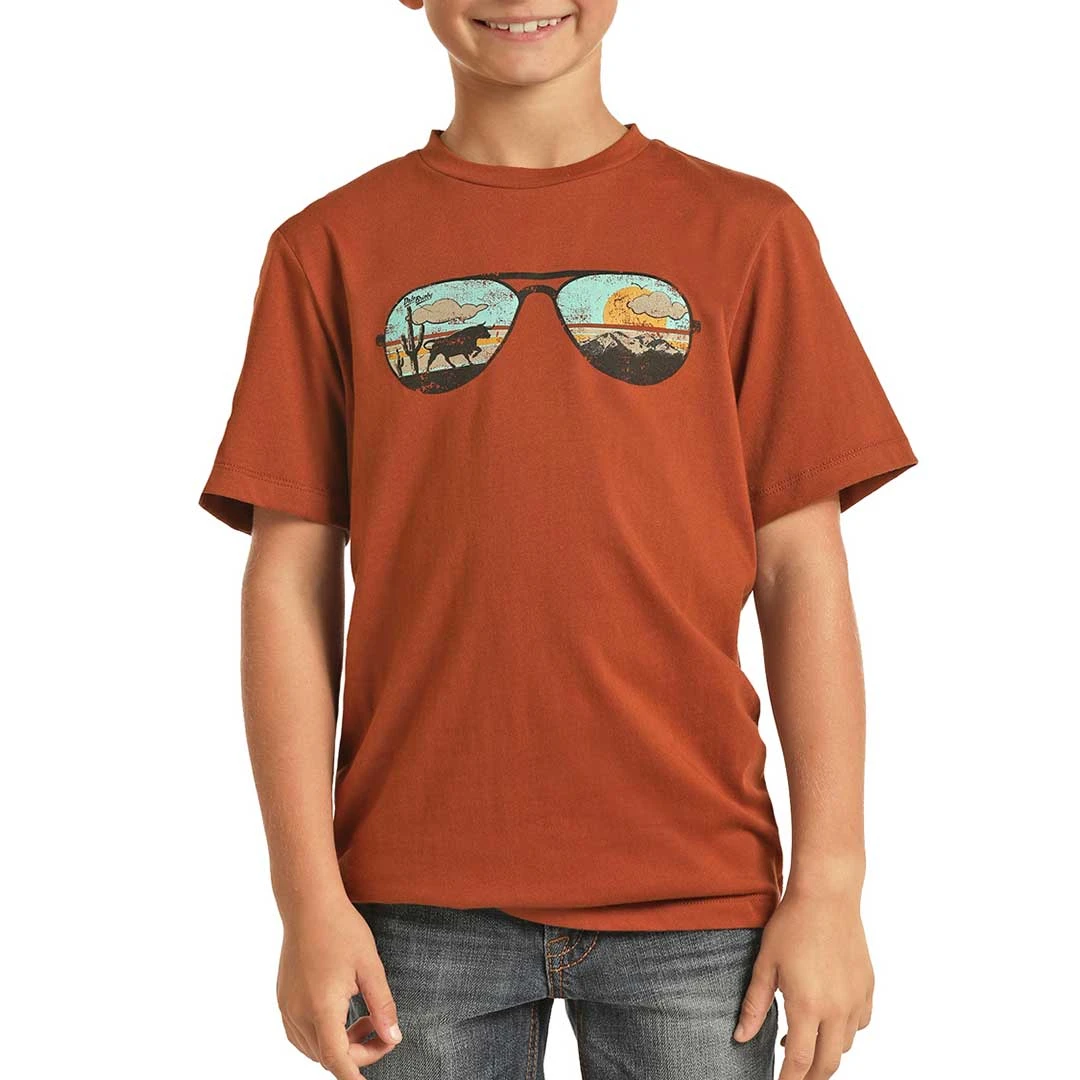 Rock & Roll Cowboy Boys' Shades Graphic T-Shirt
