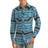 Rock & Roll Cowboy Boys' Aztec Print Snap Shirt