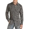 Rock & Roll Cowboy Men's Slim Fit Floral Print Snap Shirt