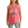 Rock & Roll Cowgirl Girls' Wild Handkerchief Tank Top