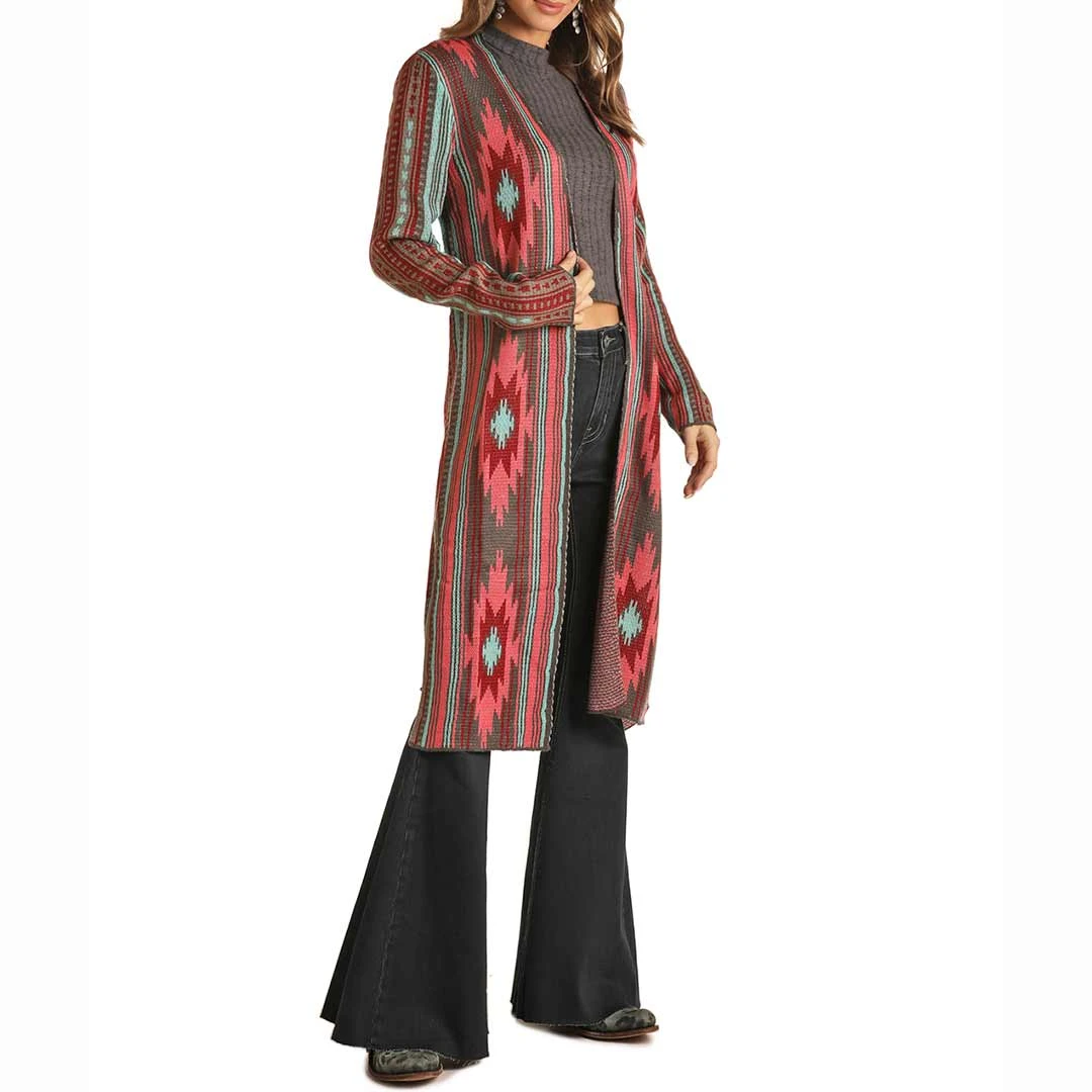 Rock & Roll Cowgirl Women's Aztec Duster - Image 5