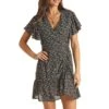 Rock & Roll Cowgirl Women's Floral Print Mini Dress