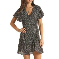 Rock & Roll Cowgirl Women's Floral Print Mini Dress