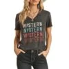 Rock & Roll Cowgirl Women's Western Graphic T-Shirt