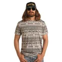 Rock & Roll Cowboy Men's Dale Brisby Aztec T-Shirt