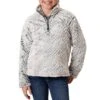 Roper Girls' Fuzzy 1/4 Zip Pullover Sweater