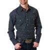 Roper Men's Amarillo Geometric Print Snap Shirt