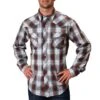 Roper Men's Sawtooth Pocket Plaid Snap Shirt
