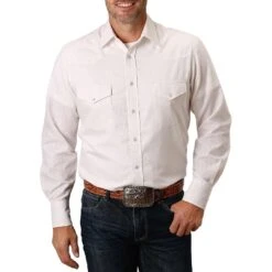 Roper Men's Tone On Tone Striped Snap Shirt