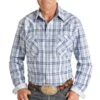 Rough Stock Men's Plaid Snap Shirt