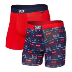 SAXX Men's Super Soft Vibe Budweiser Boxer Brief - 2 Pack