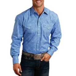Stetson Men's Bandana Print Snap Shirt