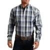 Stetson Men's Lucky Diamond Plaid Button-Down Shirt