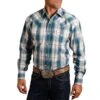 Stetson Men's Plaid Print Snap Shirt
