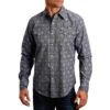 Stetson Men's Rugged Medallion Print Snap Shirt