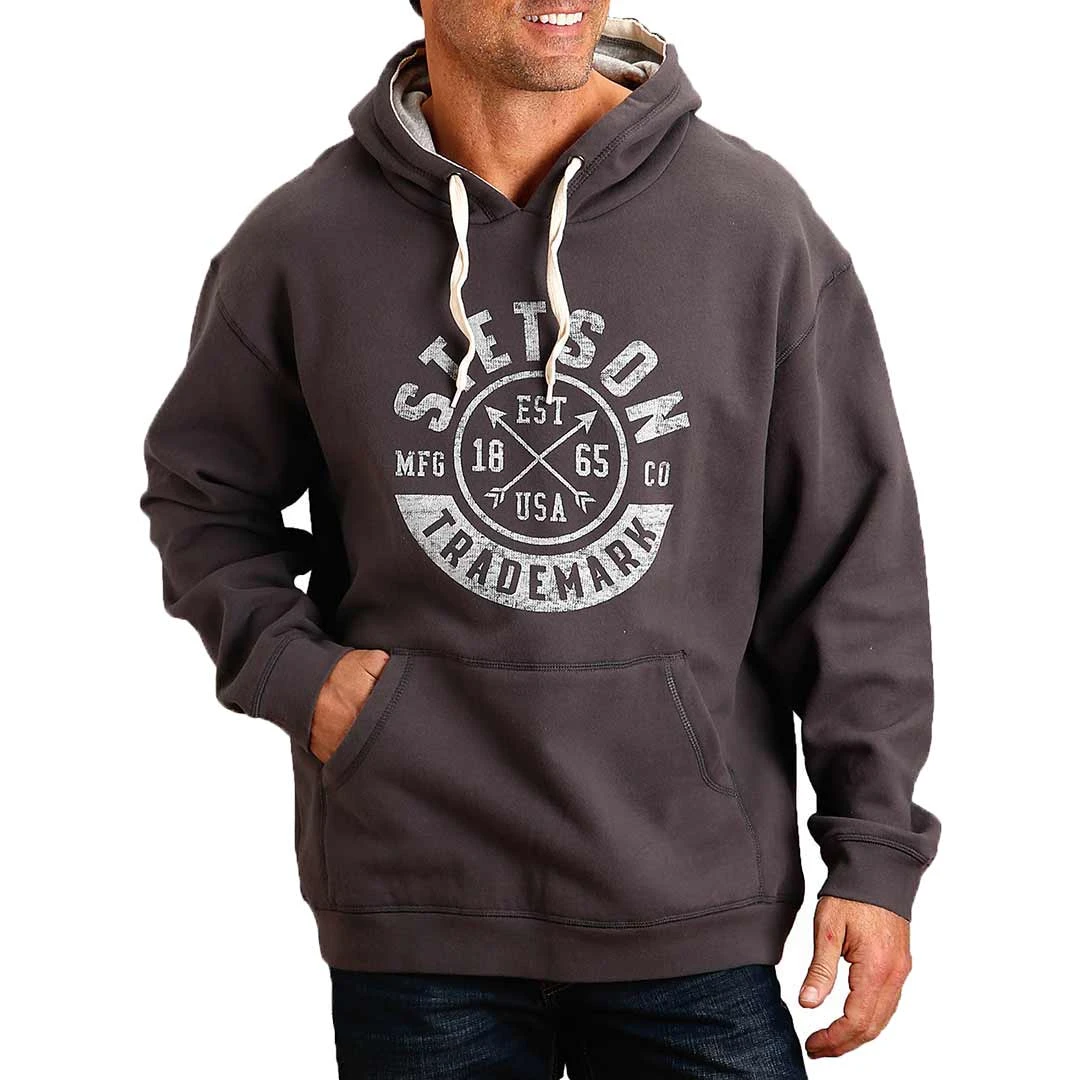 Stetson Men's Trademark Logo Graphic Hoodie
