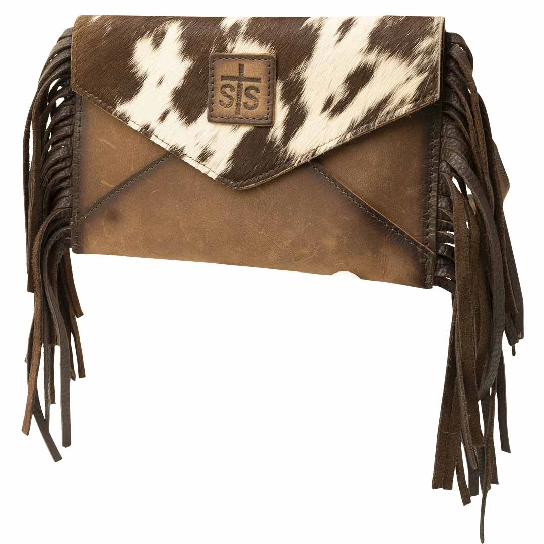 STS Ranchwear Cowhide Envelope Crossbody Purse