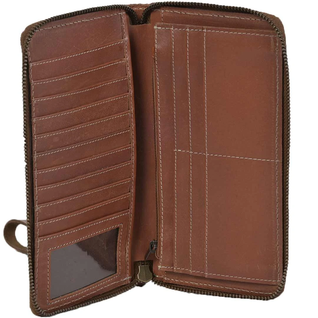 STS Ranchwear Cowhide Saddle Tramp Bentley Wallet - Image 4