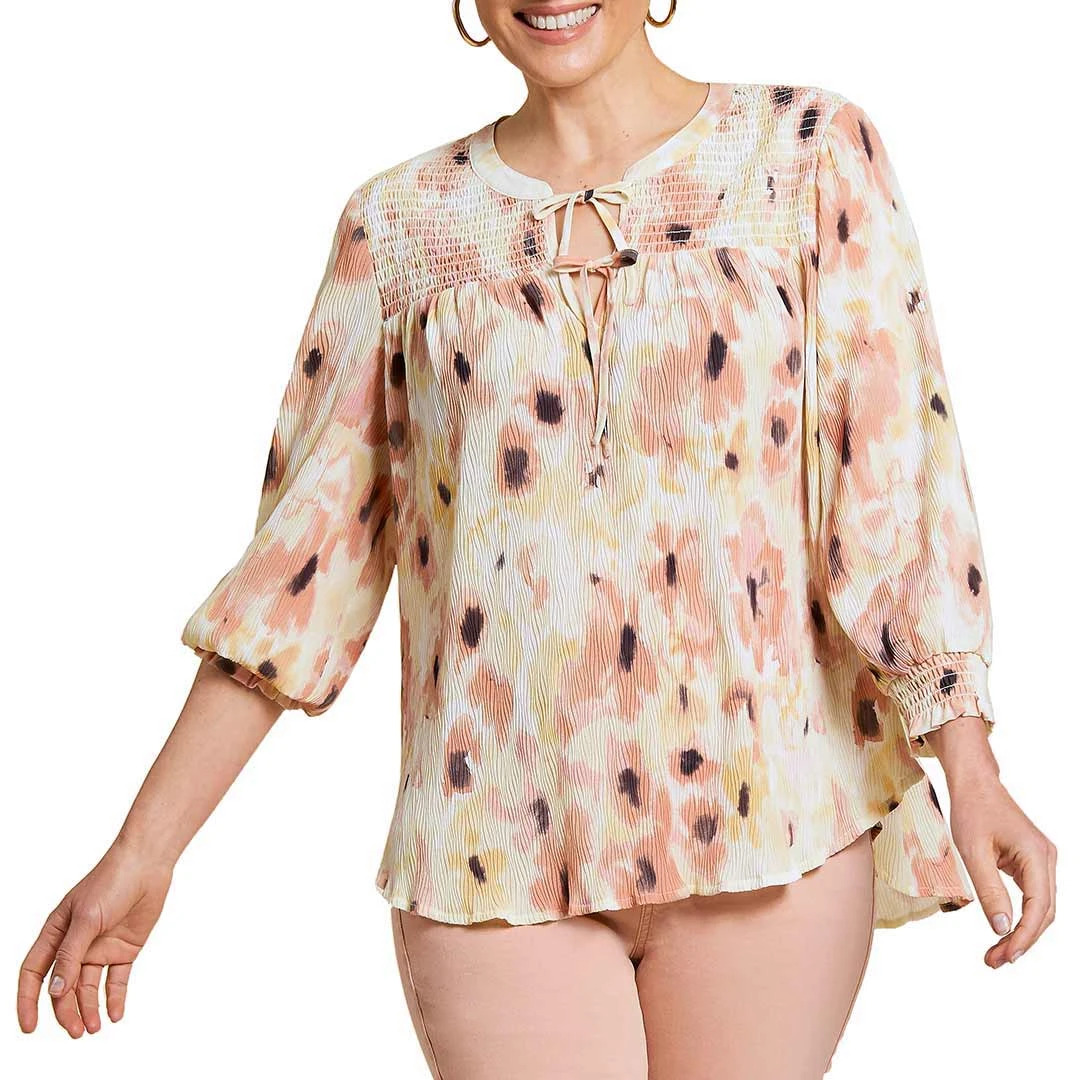 Tribal Women's 3/4 Sleeve Sunset Blouse