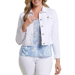 Tribal Women's Soft Stretch Denim Jacket