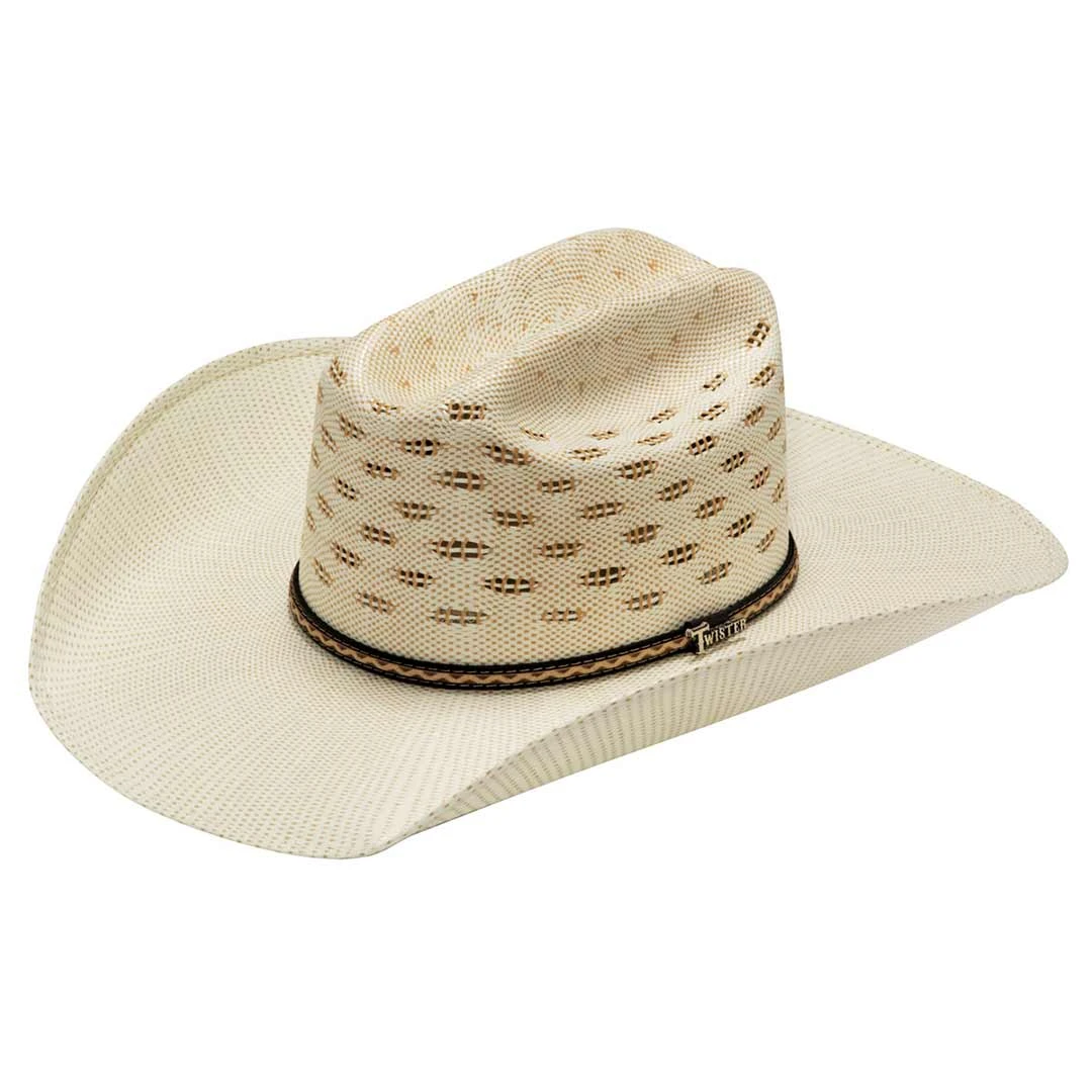 Twister Bangora Straw Cattleman Cowboy Hat