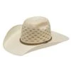 Twister Bangora Straw Rounded Brick Crown Cowboy Hat