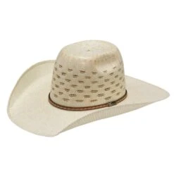 Twister Bangora Straw Rounded Brick Crown Cowboy Hat