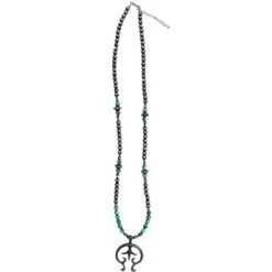West & Co Jewelry Navajo Bead Fleur Pendant Necklace