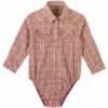 Wrangler Baby Boys' Mini Check Snap Shirt Onesie