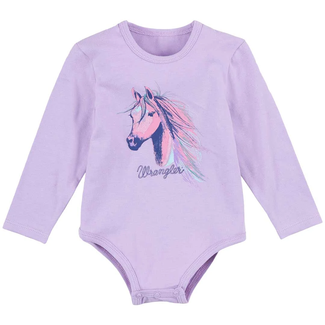 Wrangler Baby Girls' Horse Bodysuit