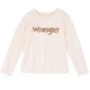 Wrangler Girls' Floral Logo Long Sleeve T-shirt