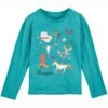 Wrangler Girls' Long Sleeve Western T-Shirt