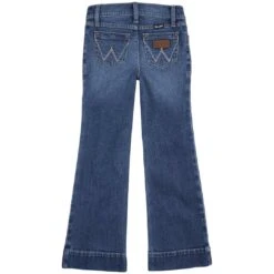 Wrangler Girls' Trouser Style Bootcut Jeans