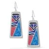 Montana Silversmiths Wrangler Legends Denim Mosaic Earrings