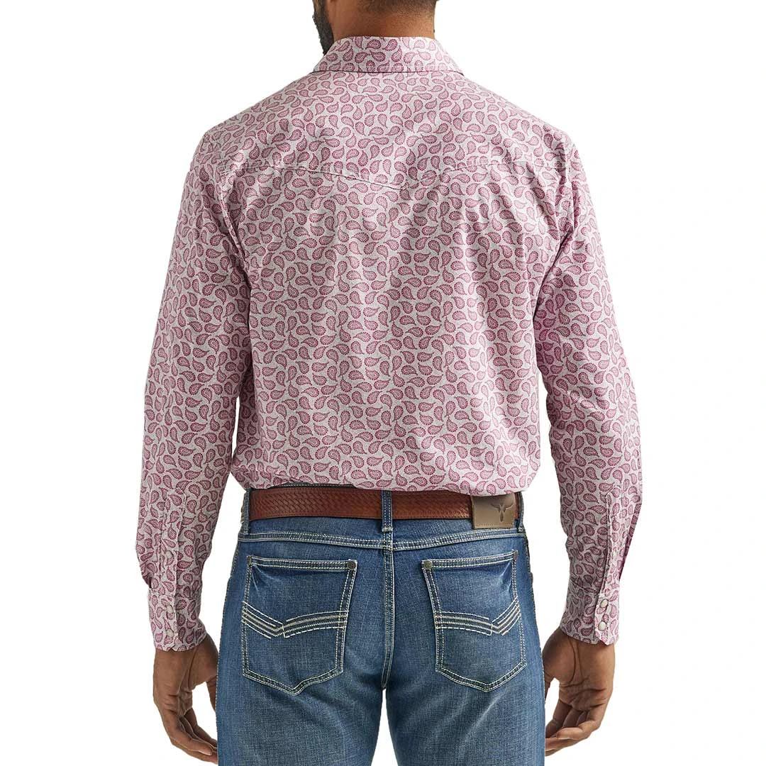 Wrangler Men's 20X AC Paisley Print Snap Shirt - Image 2