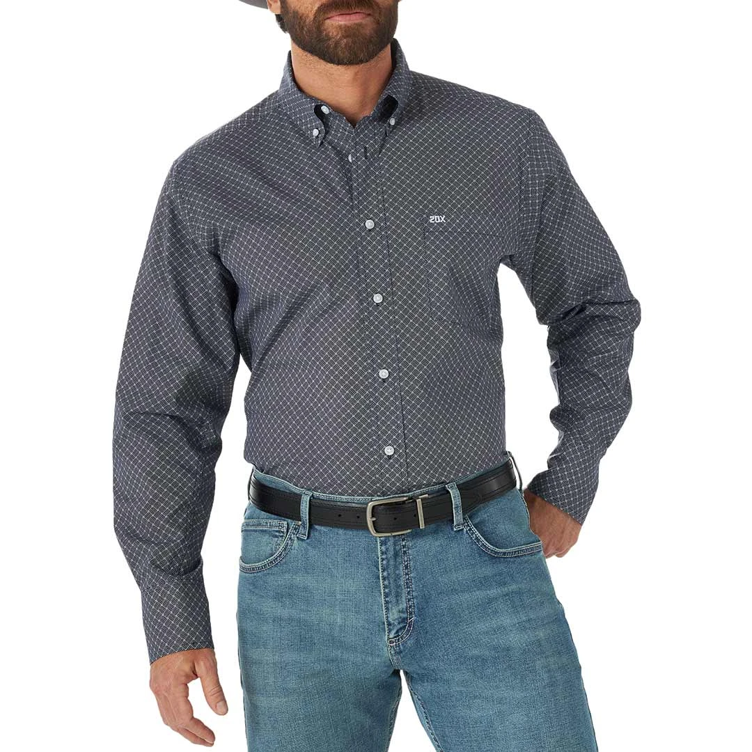 Wrangler Men's 20X Competition Button-Down Print Shirt
