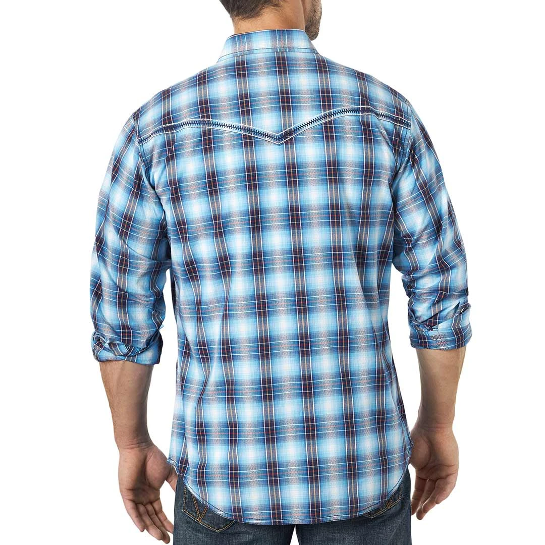 Wrangler Men's Rock 47 Plaid Snap Shirt - Image 2